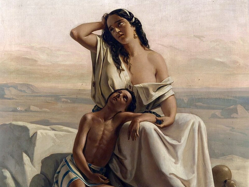 1822-Luigi Gillarduzzi - Agar e Ismaele nel deserto